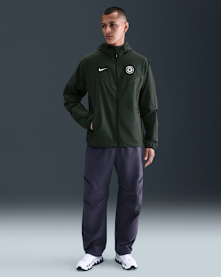Chelsea FC Tech Windrunner Men's Nike Soccer Woven Full-Zip Jacket